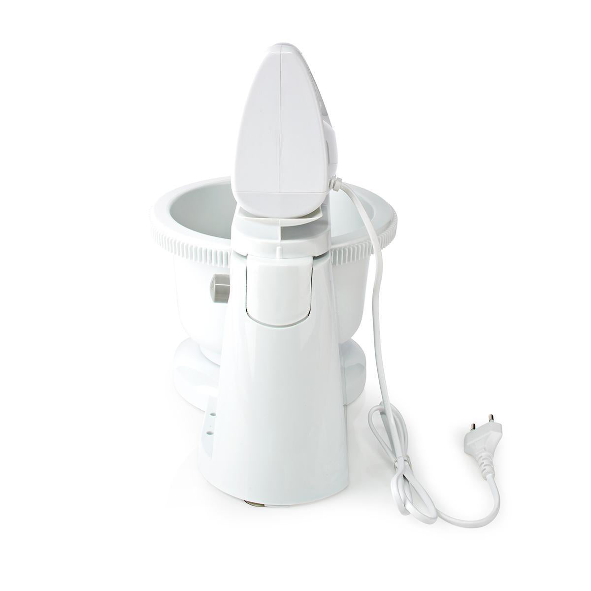 Handmixer | 200 W | 5 Geschindigkeitsstufen | Turbofunktion | Turning Bowl / 2 Knethaken / 2 Schlägel | Grau / Weiss