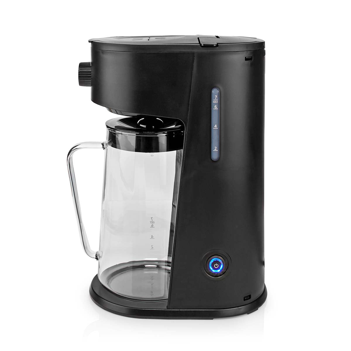 Eiskaffee & Eistee Zubereiter | Filter Kaffee | 2.5 l | 6 Tassen | Schwarz