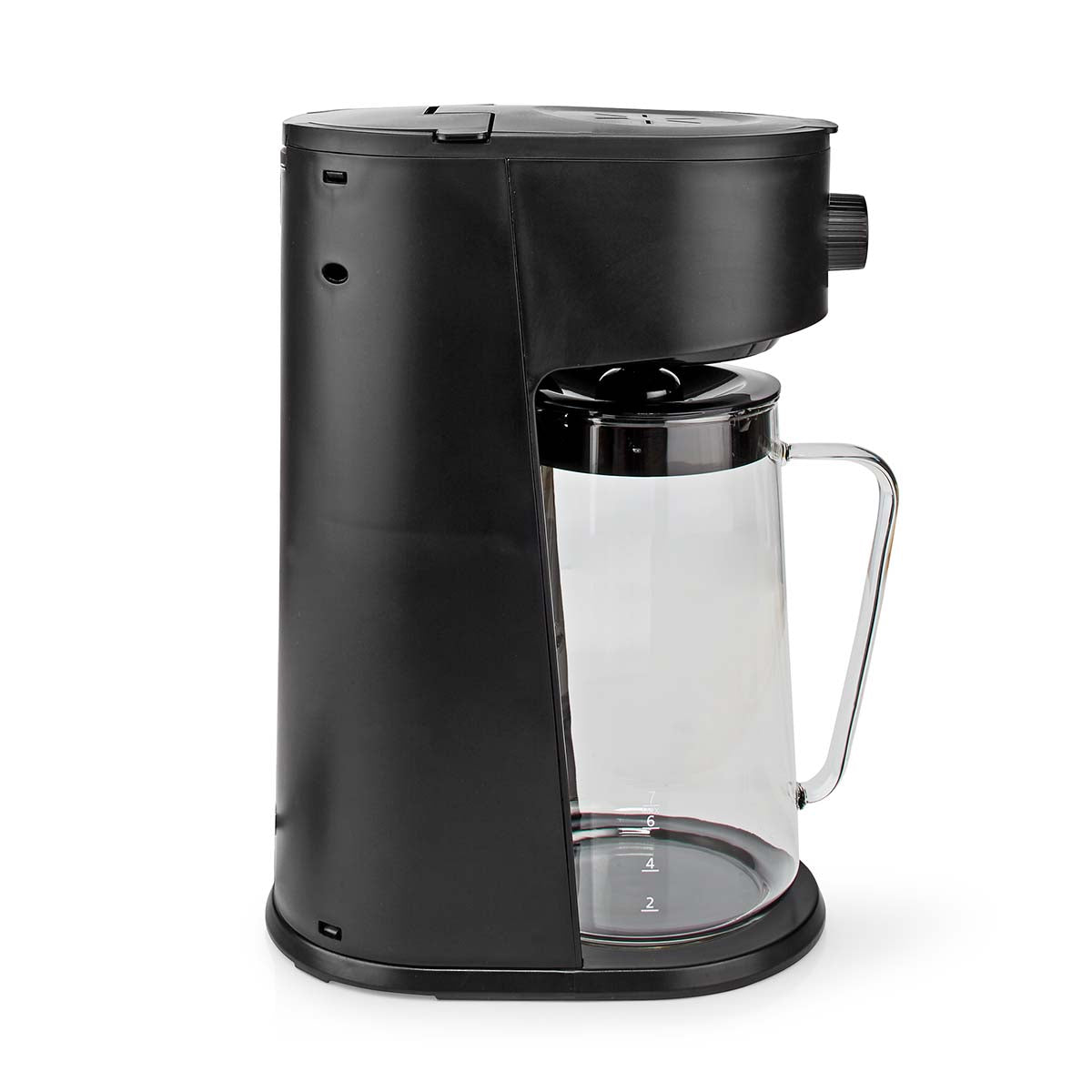 Eiskaffee & Eistee Zubereiter | Filter Kaffee | 2.5 l | 6 Tassen | Schwarz