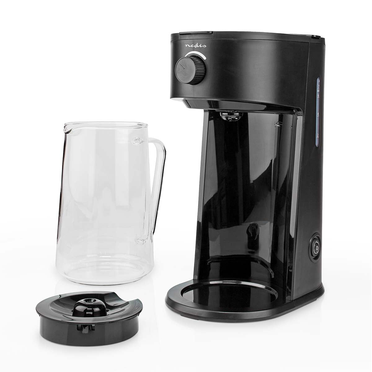 Eiskaffee & Eistee Zubereiter | Filter Kaffee | 2.5 l | 6 Tassen | Schwarz