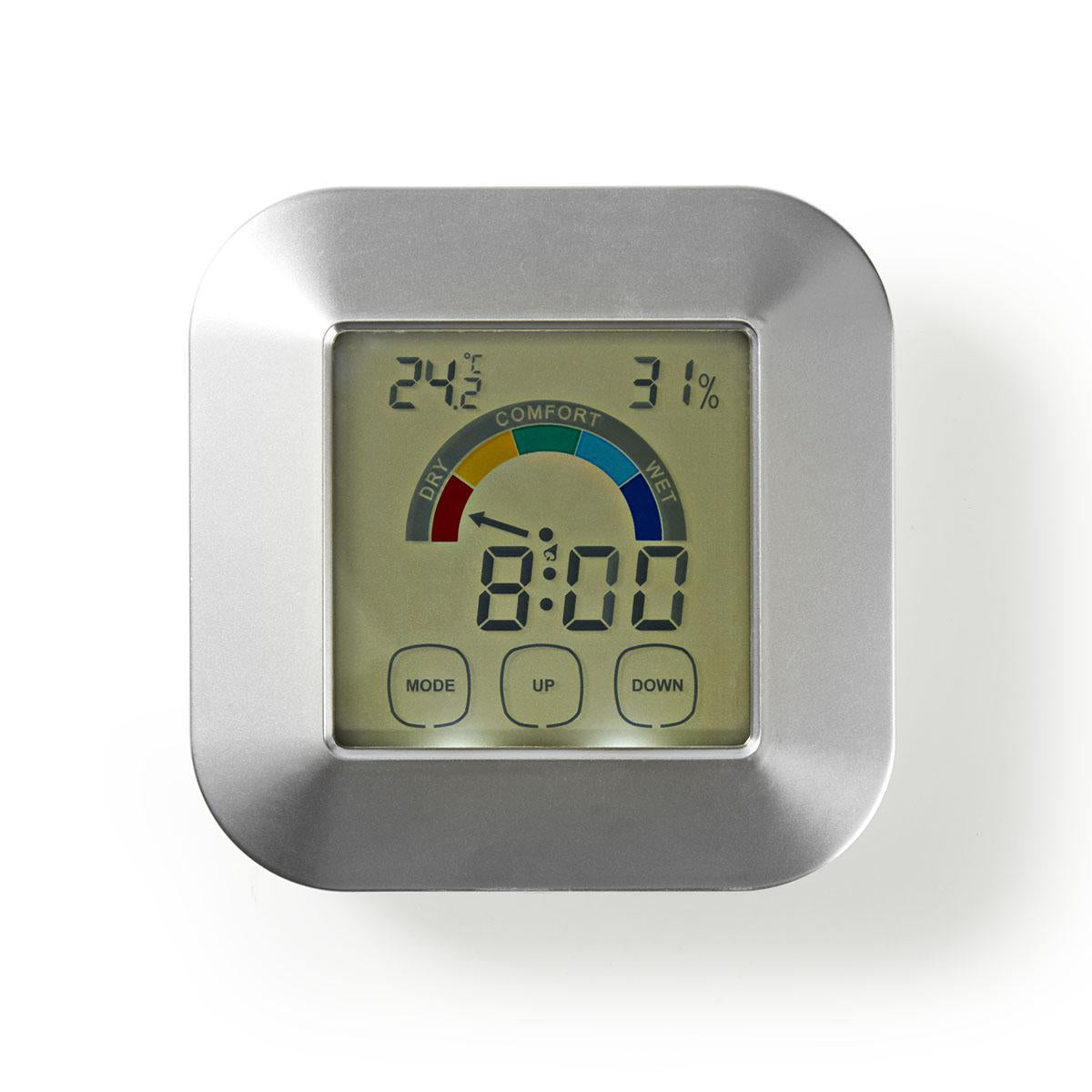 Küchen Thermometer | Silber / Weiss | Kunststoff | Digitaler Bildschirm