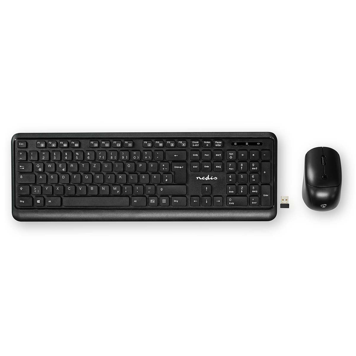 Maus und Tastatur-Set | Wireless | Maus- und Tastaturverbindung: USB | 800 / 1200 / 1600 dpi | Einstellbar DPI | QWERTZ | DE-Layout