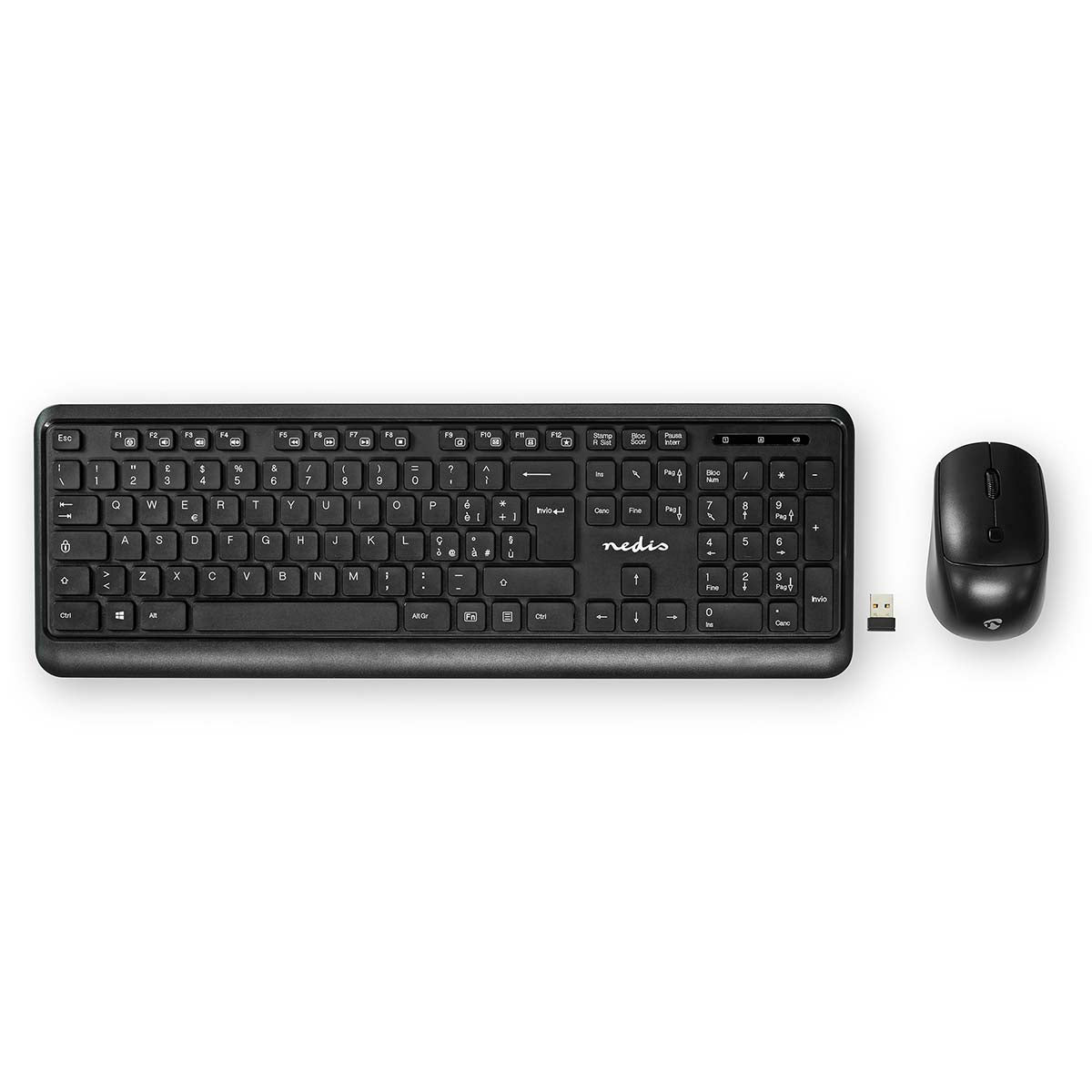 Maus und Tastatur-Set | Wireless | Maus- und Tastaturverbindung: USB | 800 / 1200 / 1600 dpi | Einstellbar DPI | QWERTY | IT-Layout