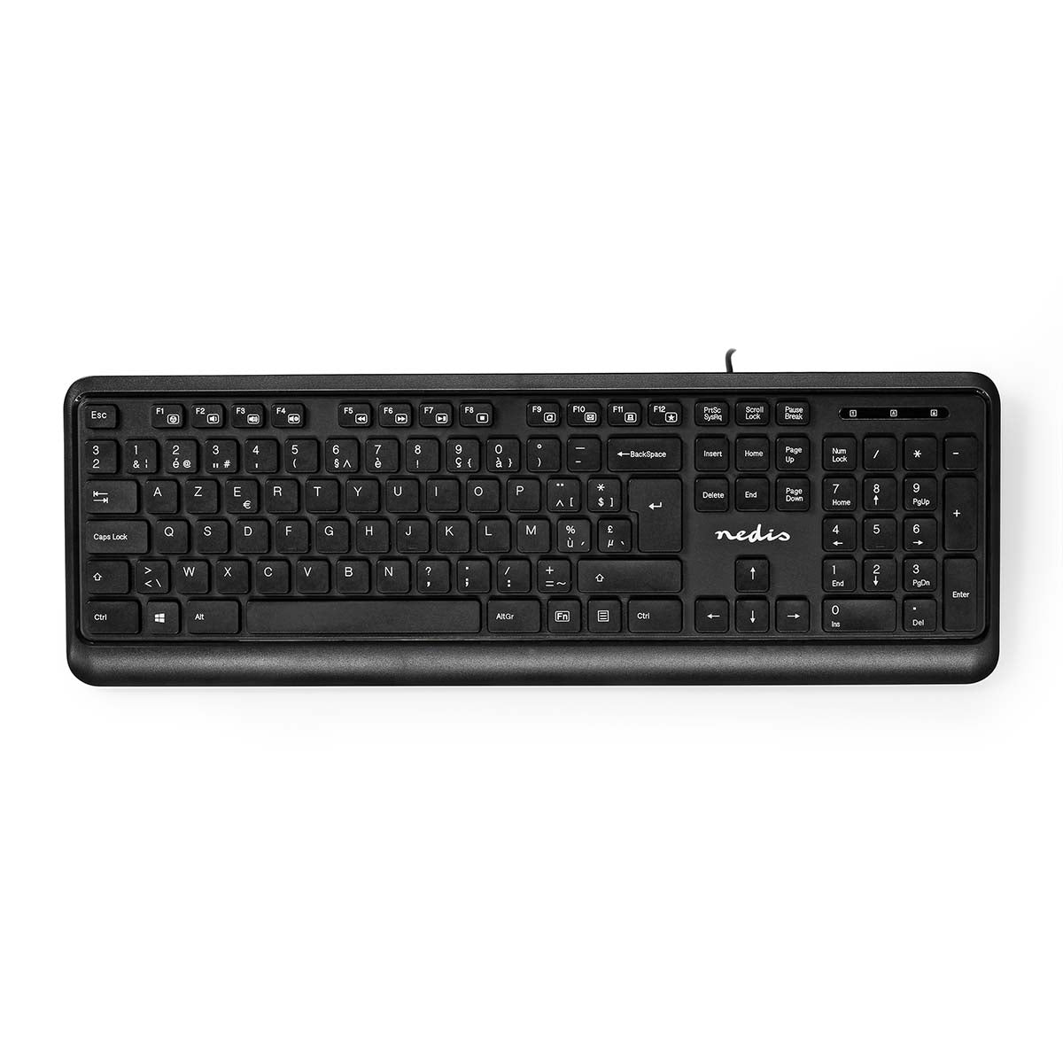 Kabelgebundenes Keyboard | USB-A | Multimedia | AZERTY | BE-Layout | Numerische Tastatur