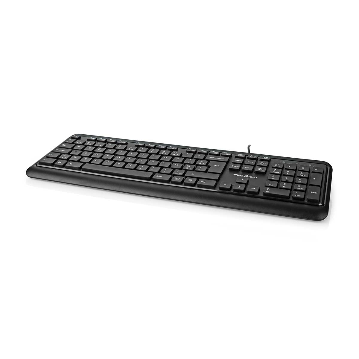 Kabelgebundenes Keyboard | USB-A | Multimedia | AZERTY | BE-Layout | Numerische Tastatur