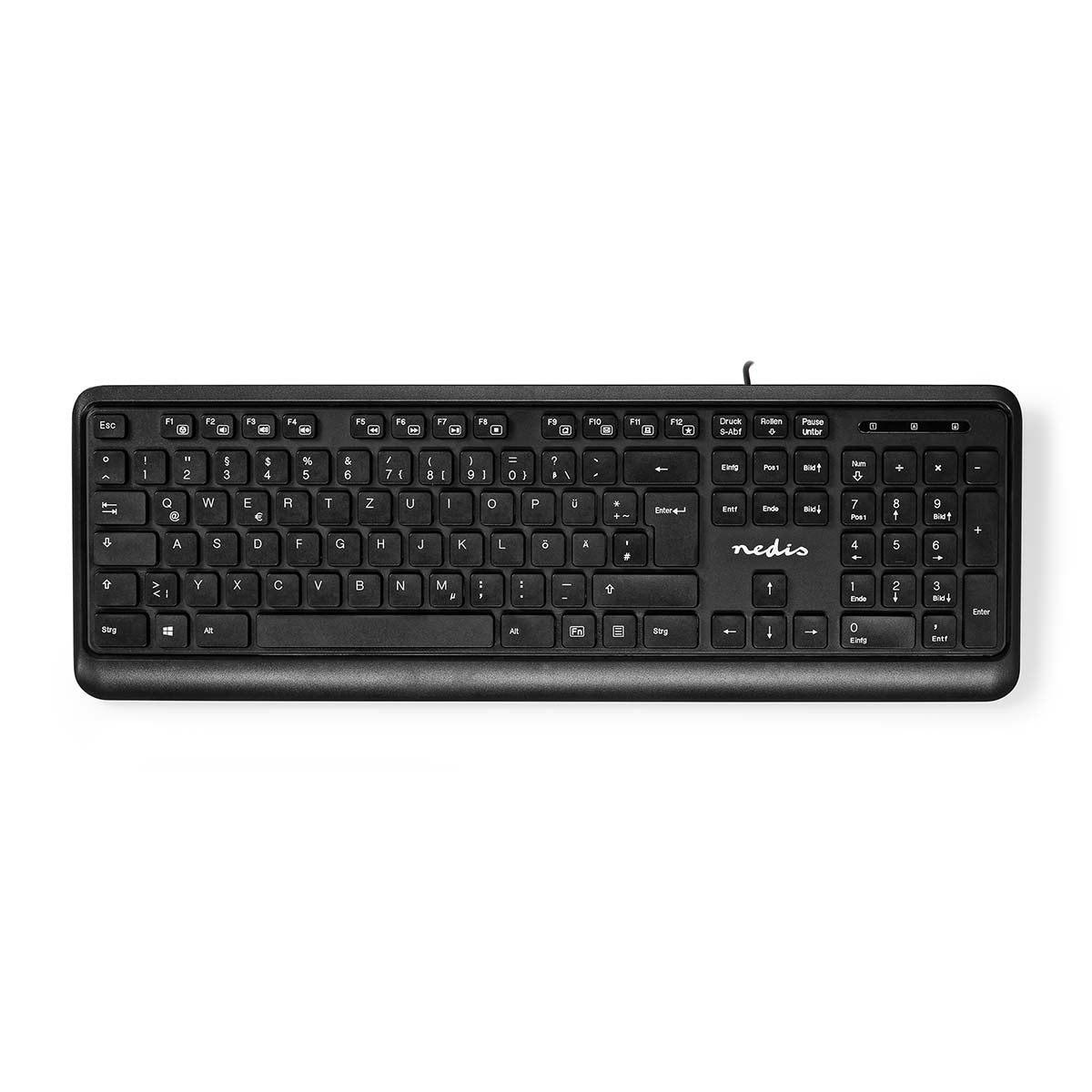 Kabelgebundenes Keyboard | USB-A | Multimedia | QWERTZ | DE-Layout | Numerische Tastatur