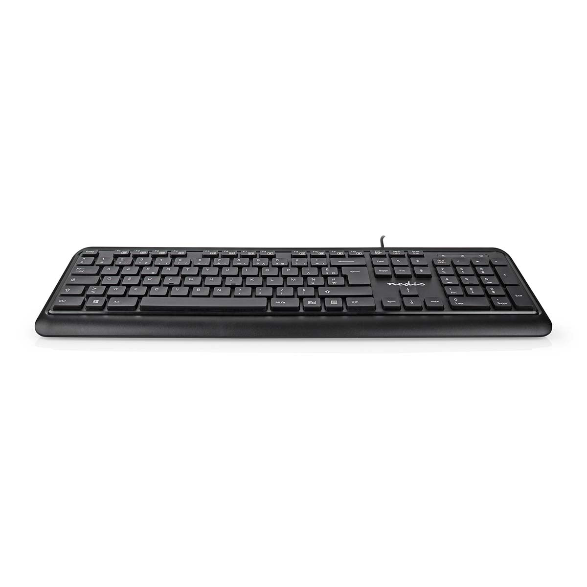 Kabelgebundenes Keyboard | USB-A | Multimedia | AZERTY | FR-Layout | Numerische Tastatur