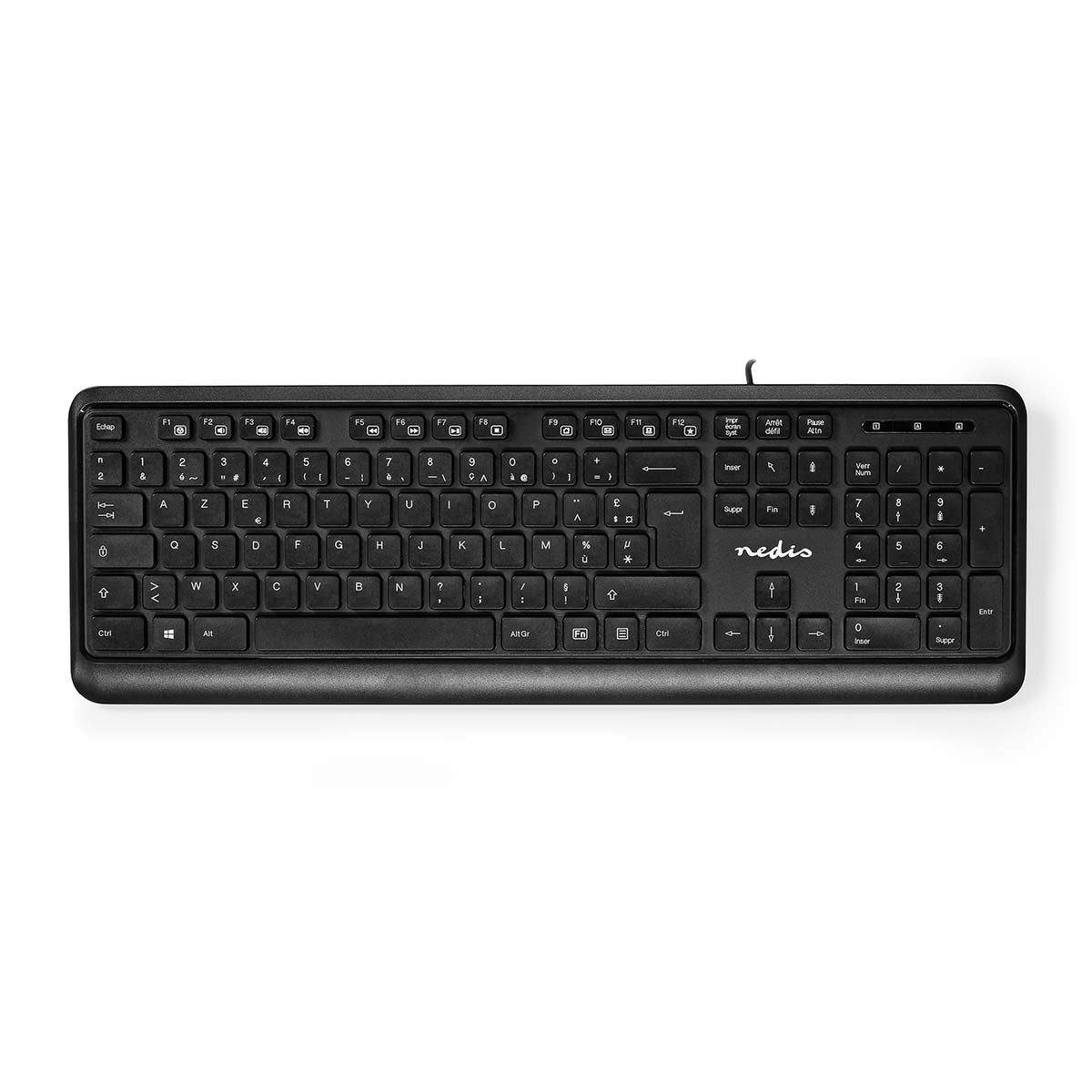 Kabelgebundenes Keyboard | USB-A | Multimedia | AZERTY | FR-Layout | Numerische Tastatur