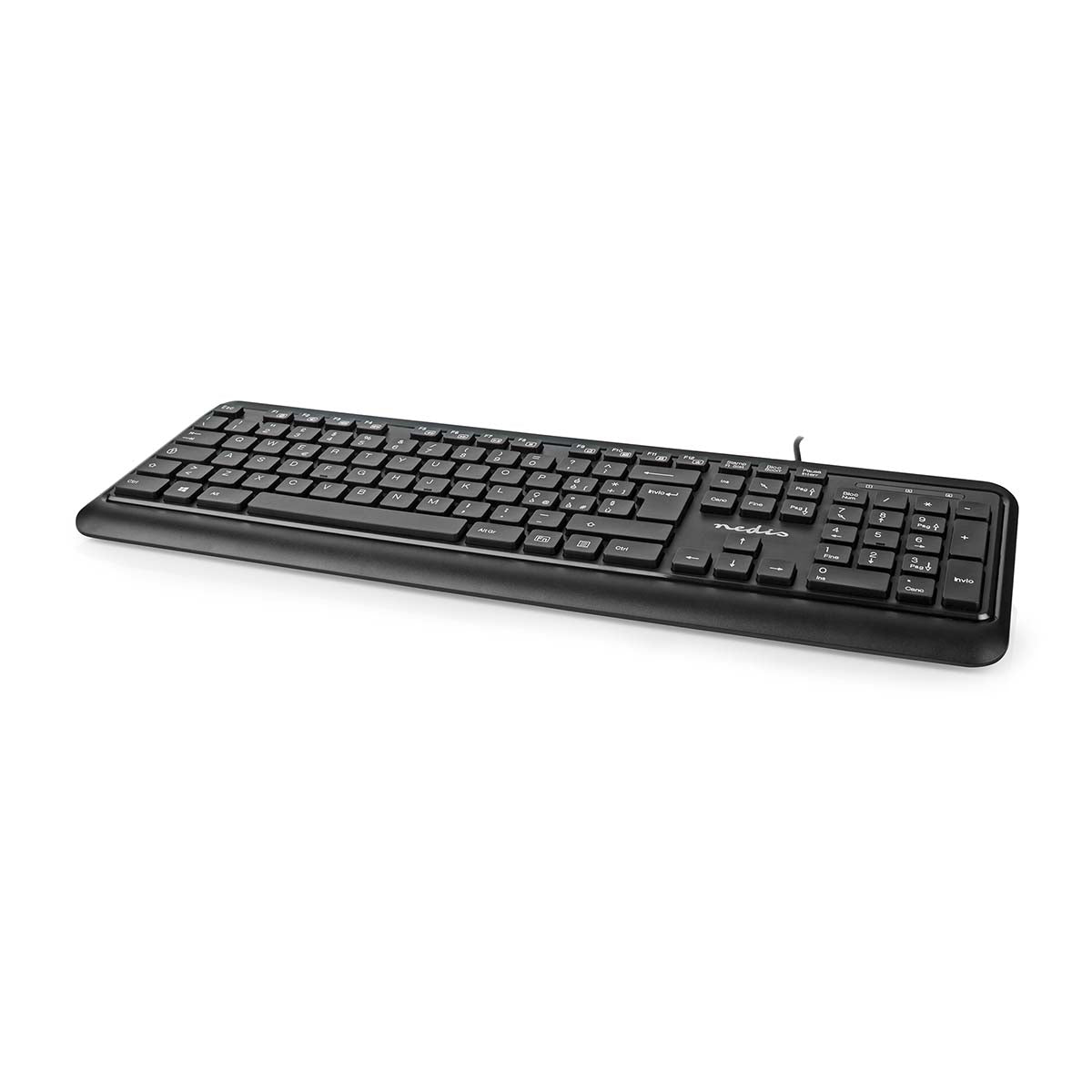 Kabelgebundenes Keyboard | USB-A | Multimedia | QWERTY | IT-Layout | Numerische Tastatur