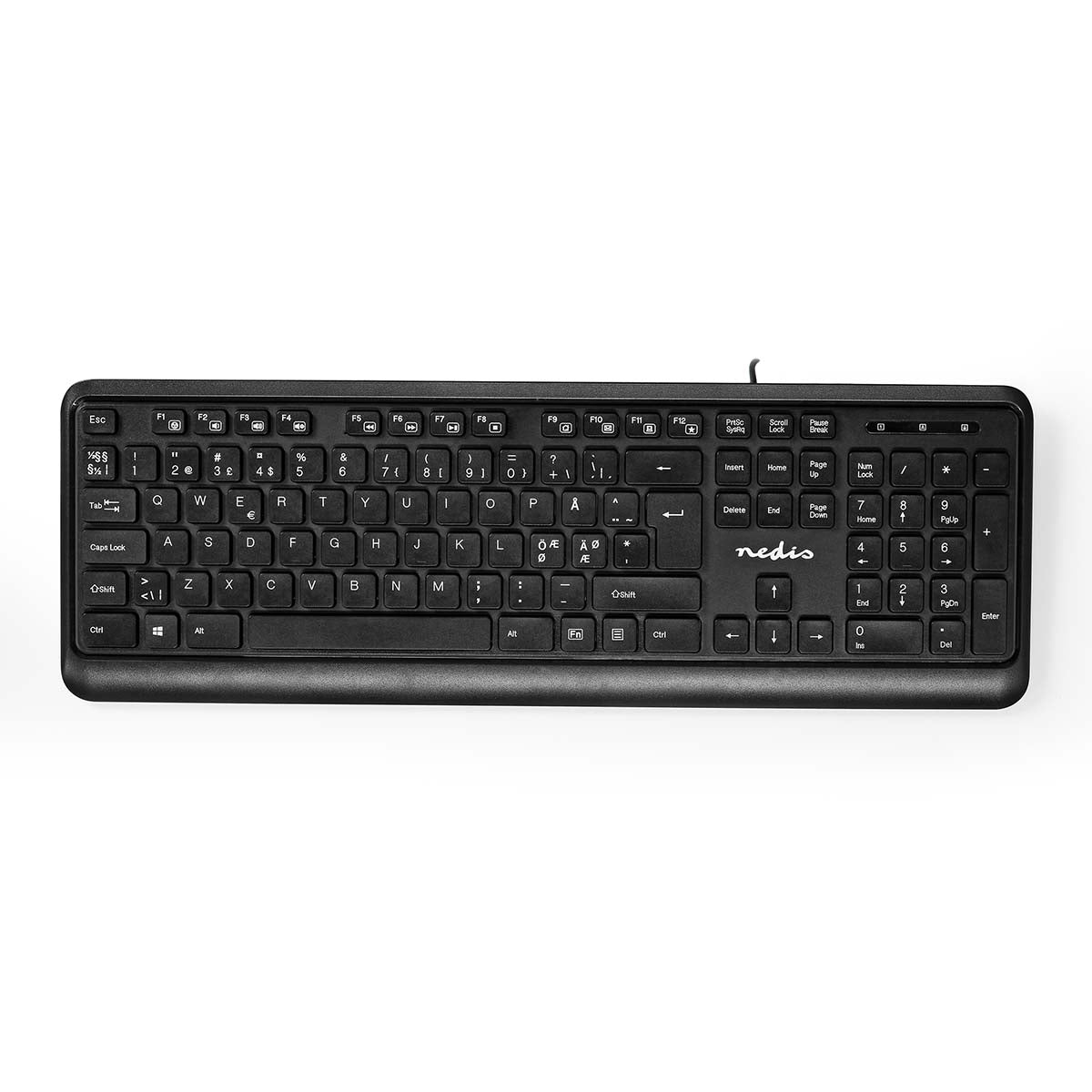 Kabelgebundenes Keyboard | USB-A | Multimedia | QWERTY | ND-Layout | Numerische Tastatur