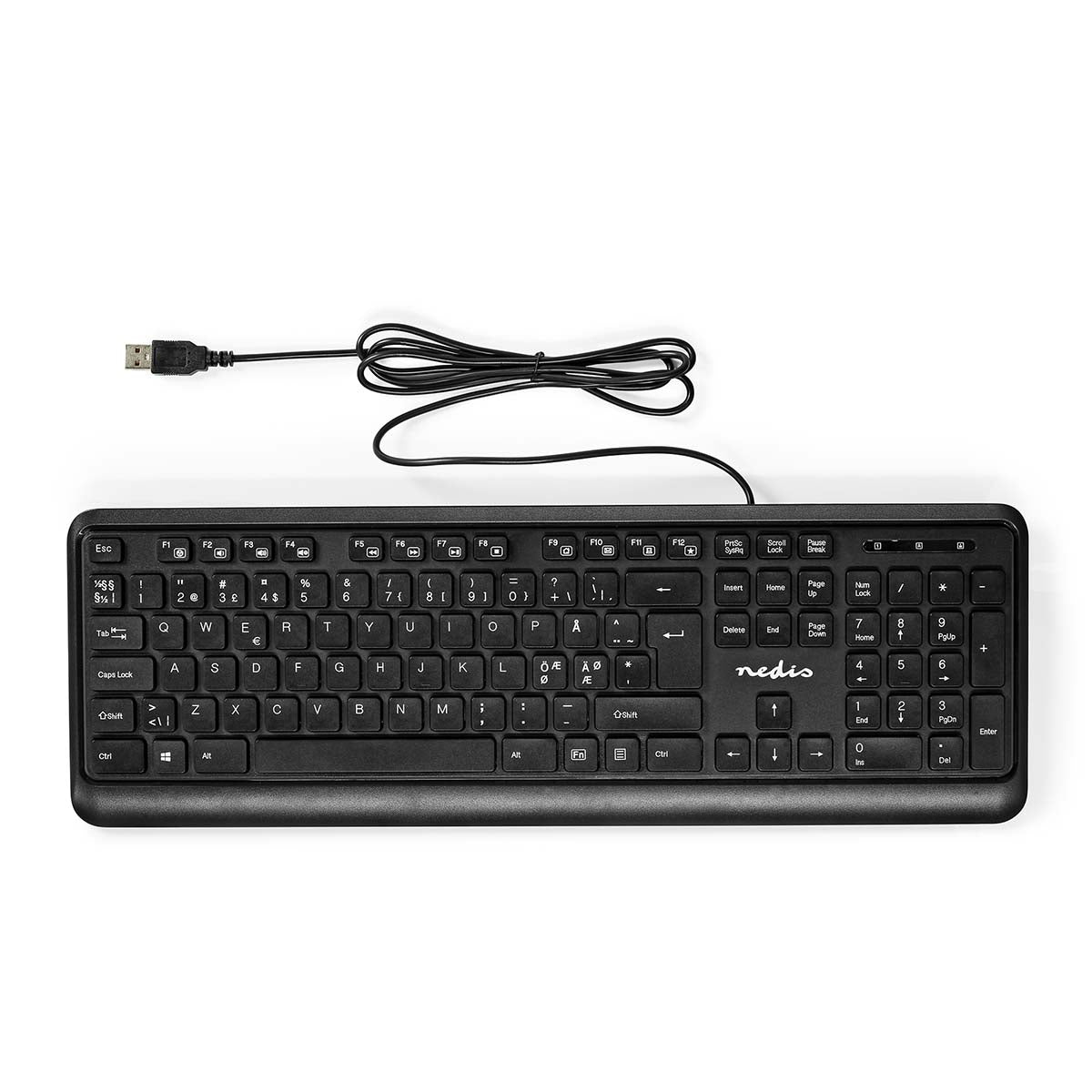 Kabelgebundenes Keyboard | USB-A | Multimedia | QWERTY | ND-Layout | Numerische Tastatur