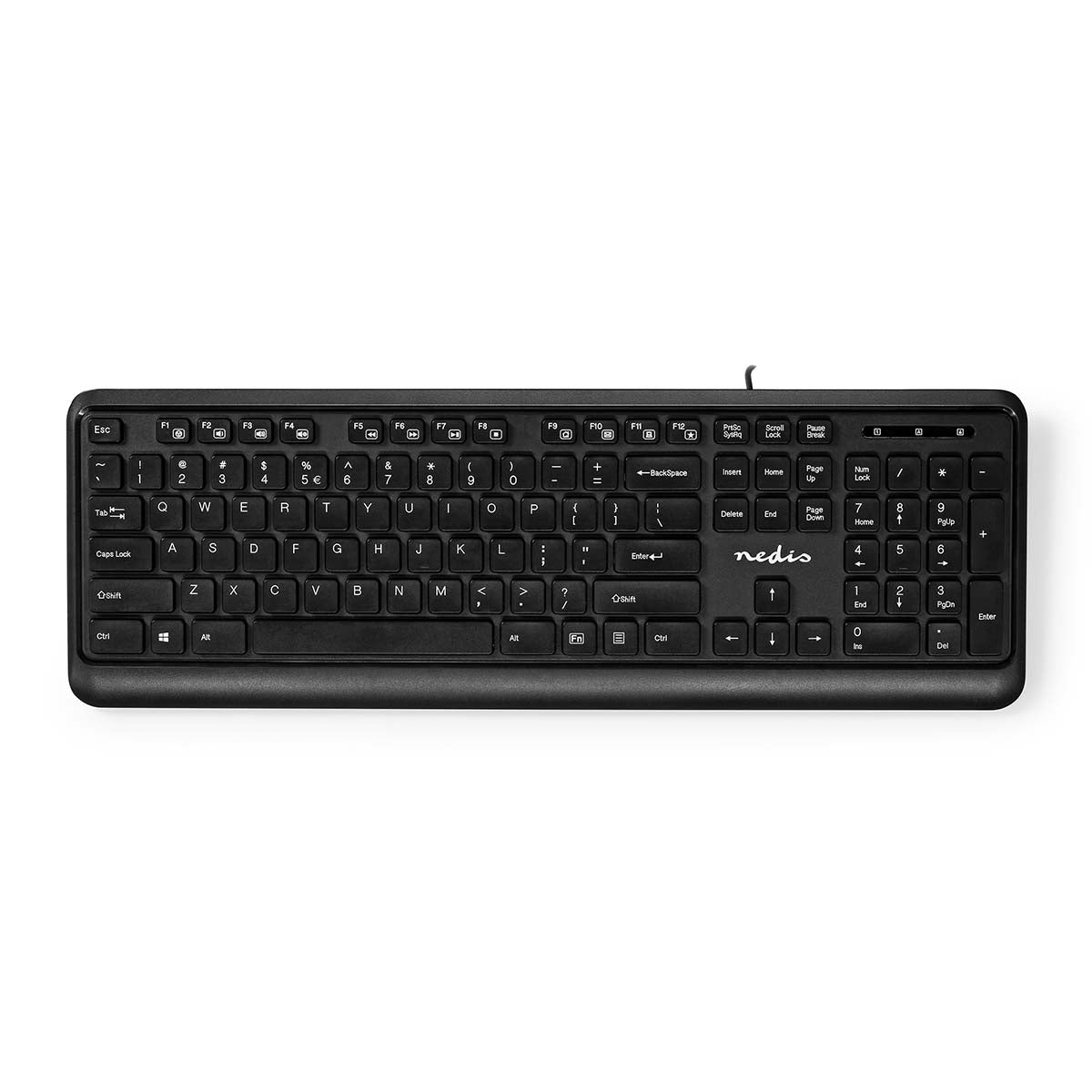 Kabelgebundenes Keyboard | USB-A | Multimedia | QWERTY | US-Layout | Numerische Tastatur