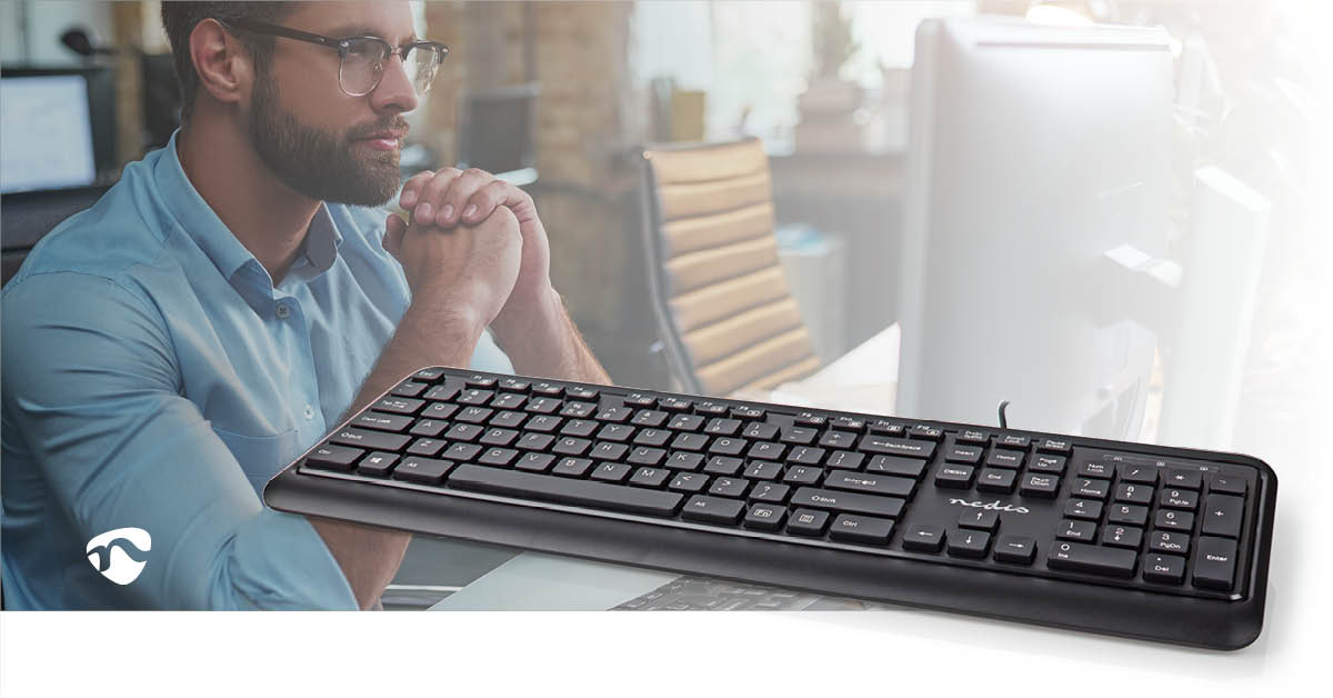 Kabelgebundenes Keyboard | USB-A | Multimedia | QWERTY | US-Layout | Numerische Tastatur