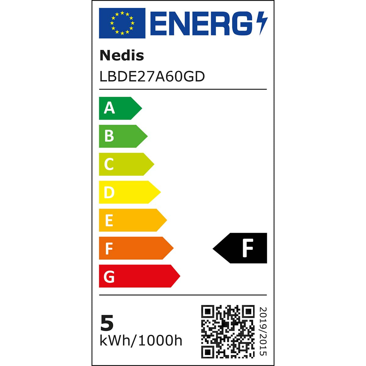 LED-Filament-Lampe E27 | A60 | 4.9 W | 470 lm | 2100 K | Dimmbar | Extra warmweiß | Retro Style | 1 Stück