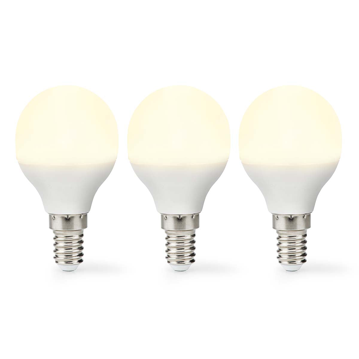 LED-Lampe E14 | G45 | 4.9 W | 470 lm | 2700 K | Warmweiss | Matte lampe | 3 Stück