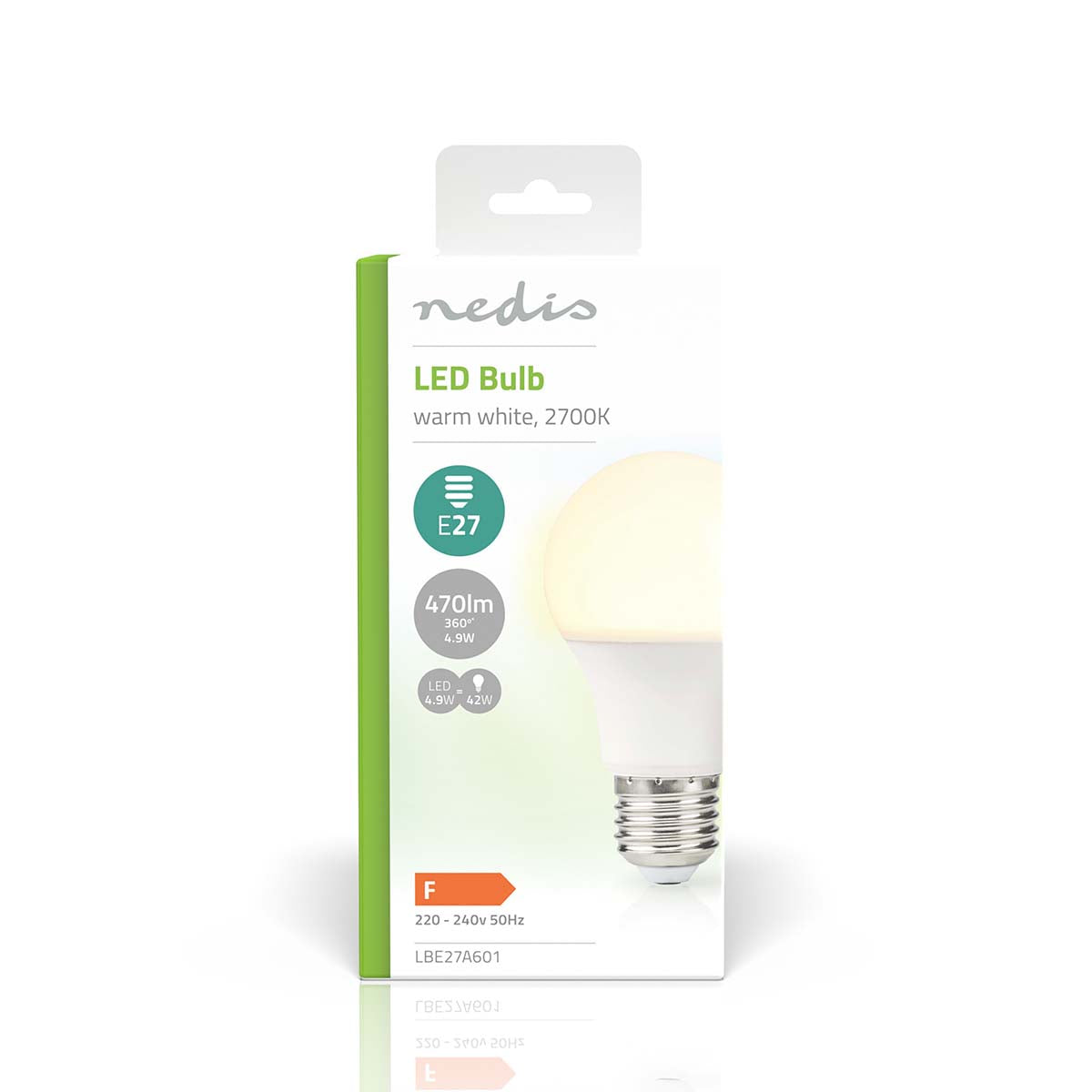 LED-Lampe E27 | A60 | 4.9 W | 470 lm | 2700 K | Warmweiss | Retro Style | Matte lampe | 1 Stück