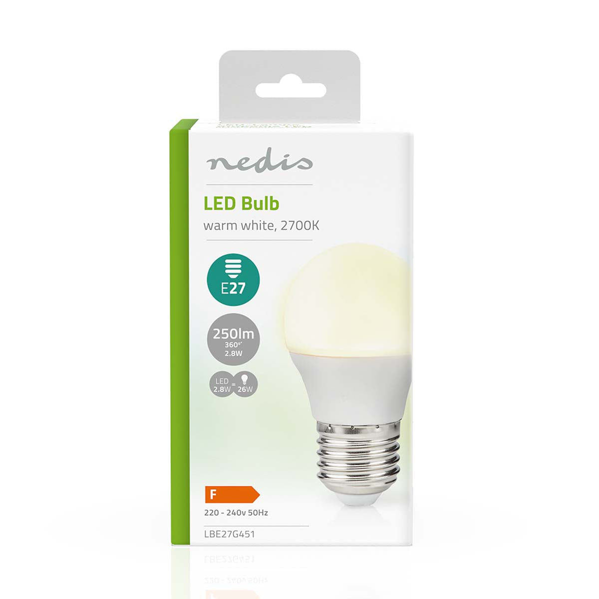 LED-Lampe E27 | G45 | 2.8 W | 250 lm | 2700 K | Warmweiss | Retro Style | Matte lampe | 1 Stück