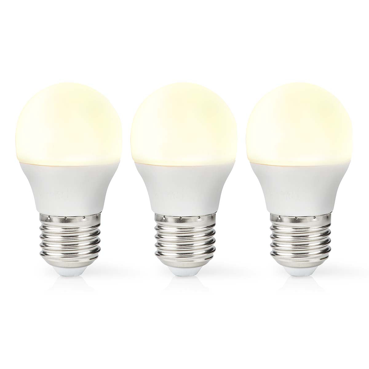 LED-Lampe E27 | G45 | 4.9 W | 470 lm | 2700 K | Warmweiss | Retro Style | Matte lampe | 3 Stück