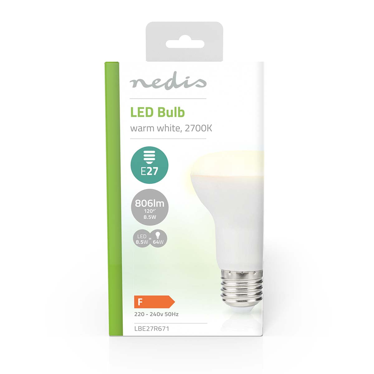 LED-Lampe E27 | R63 | 8.5 W | 806 lm | 2700 K | Warmweiss | Retro Style | Klar | 1 Stück