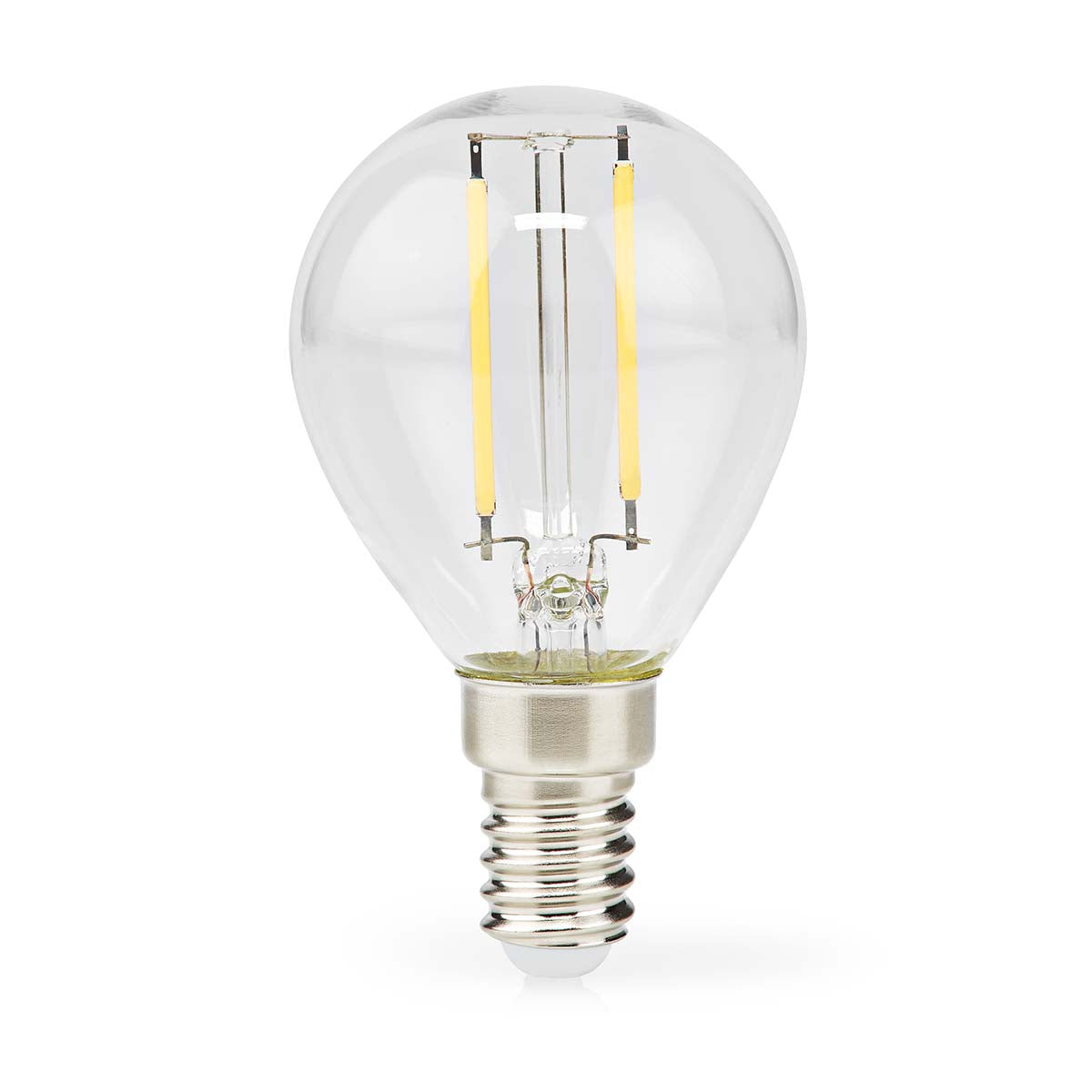 LED-Filament-Lampe E14 | G45 | 2 W | 250 lm | 2700 K | Warmweiss | Retro Style | 1 Stück | Klar