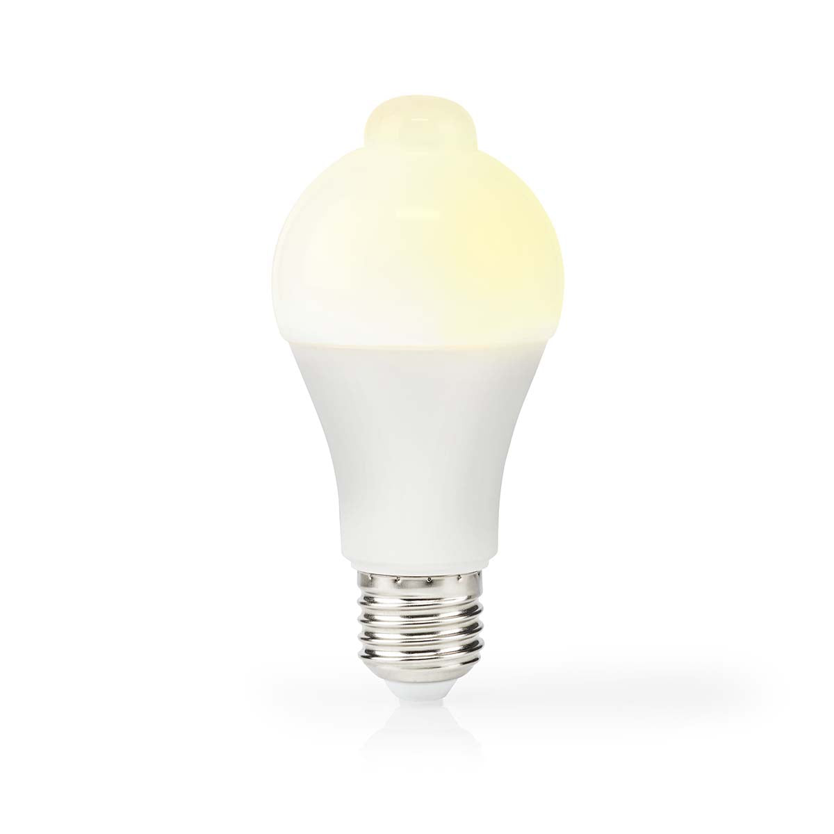 LED-Lampe E27 | A60 | 8.5 W | 806 lm | 3000 K | Weiss | Retro Style | Matte lampe | Bewegungserkennung | 1 Stück