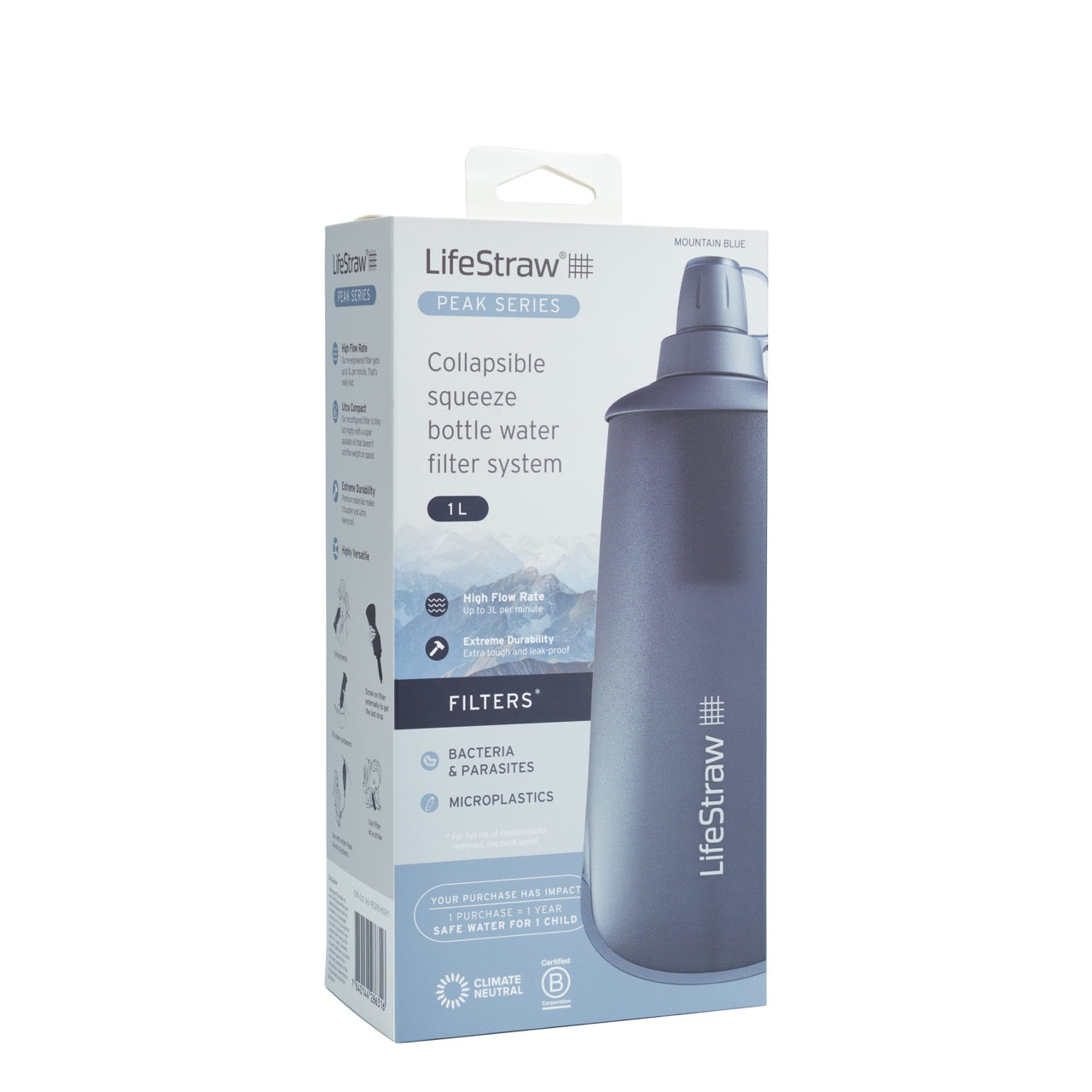 LifeStraw Peak Squeeze Bottle 1L (blue)