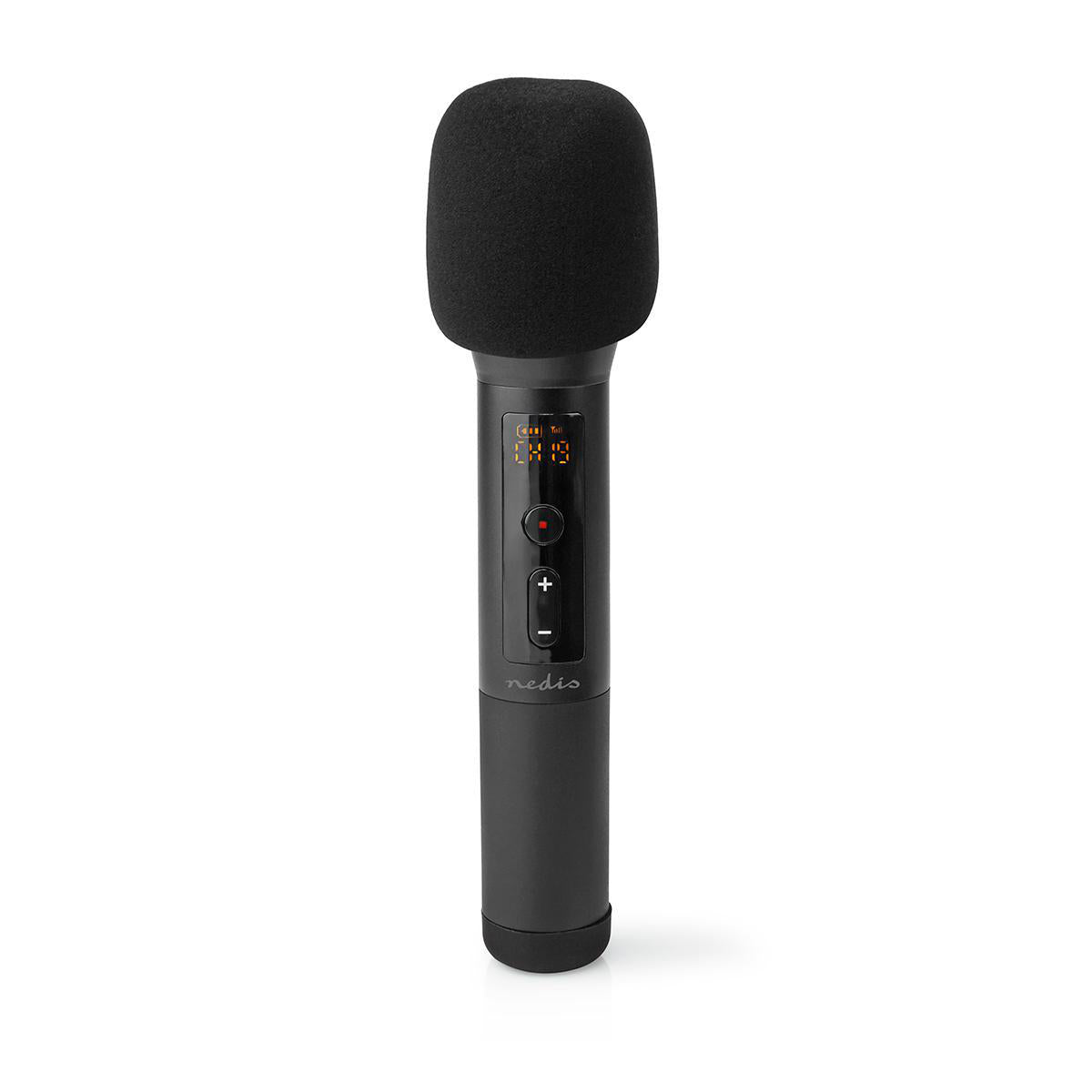 Wireless-Mikrofon-Set | 20 Kanäle | 1 Mikrofon | Cardioid | 70 Hz - 13 kHz | 1000 Ohm | -95 dB | Lautstärke-Regler | Schwarz