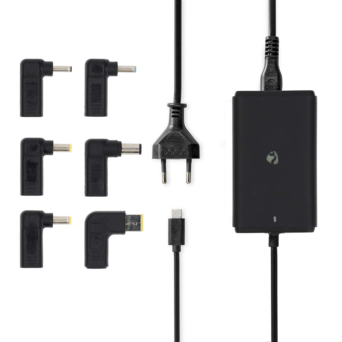 Notebook Adapter | GaN | 65 W | 5 / 9 / 12 / 15 / 20 V DC | 2.4 / 3.0 / 3.25 A | Benutzt für: Notebook / Smartphone / Tablet | Euro / Typ-C (CEE 7/16)