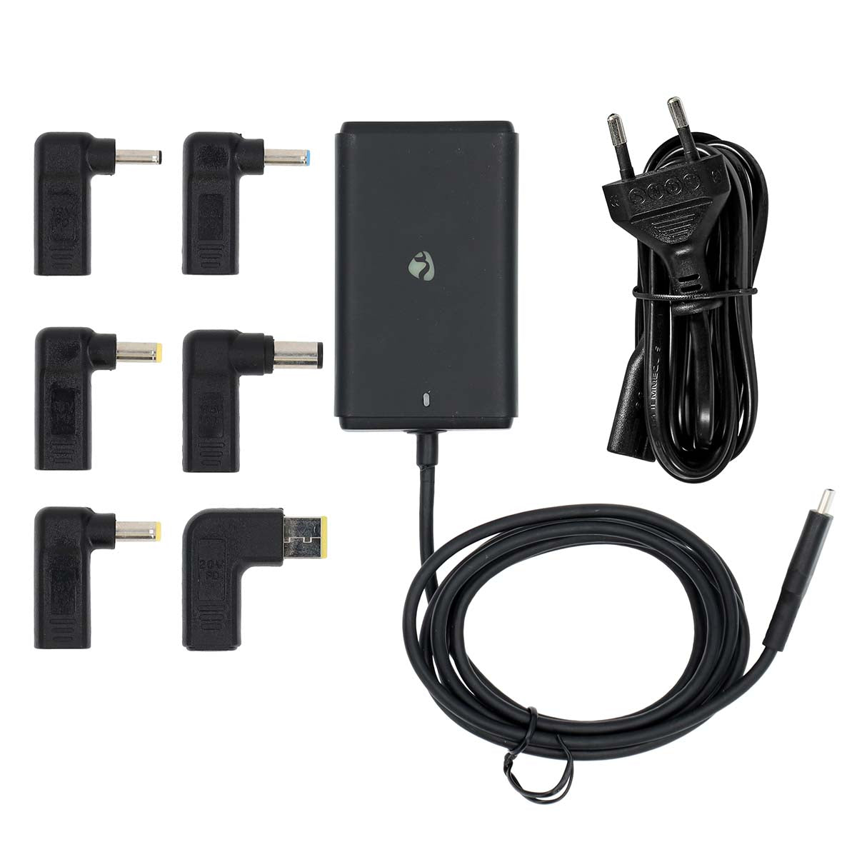 Notebook Adapter | GaN | 65 W | 5 / 9 / 12 / 15 / 20 V DC | 2.4 / 3.0 / 3.25 A | Benutzt für: Notebook / Smartphone / Tablet | Euro / Typ-C (CEE 7/16)