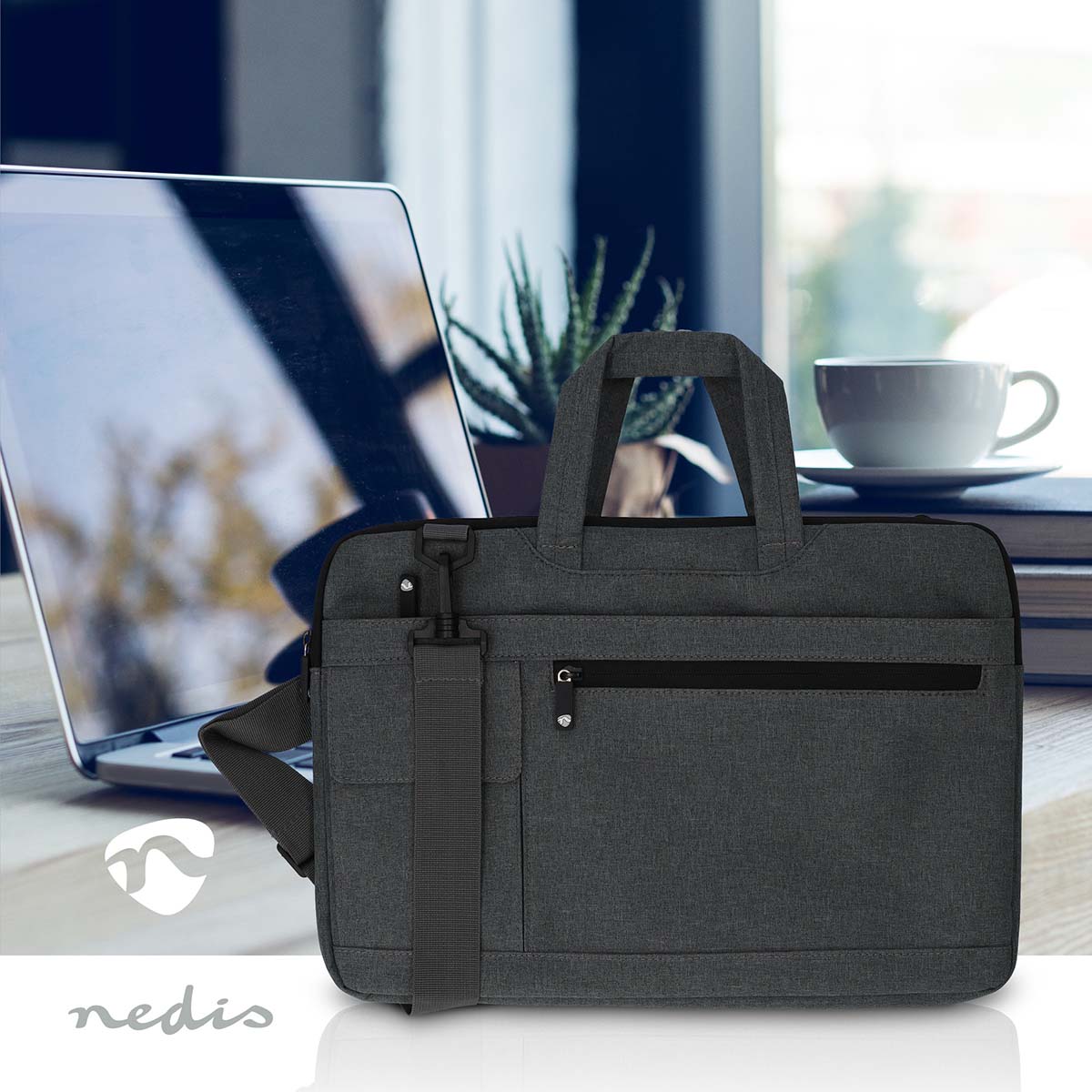 Notebook-Tasche | 15 - 16 " | Trageriemen | 8 Fächer | 30 mm | 285 mm | 410 mm | Polyester