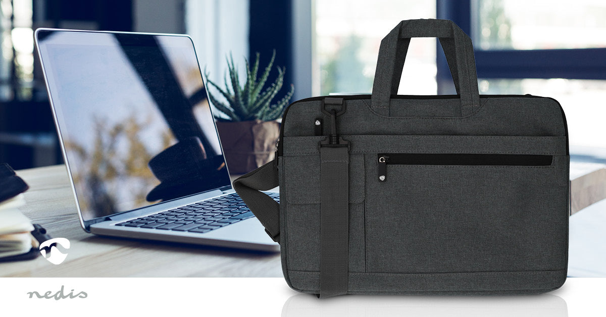 Notebook-Tasche | 15 - 16 " | Trageriemen | 8 Fächer | 30 mm | 285 mm | 410 mm | Polyester