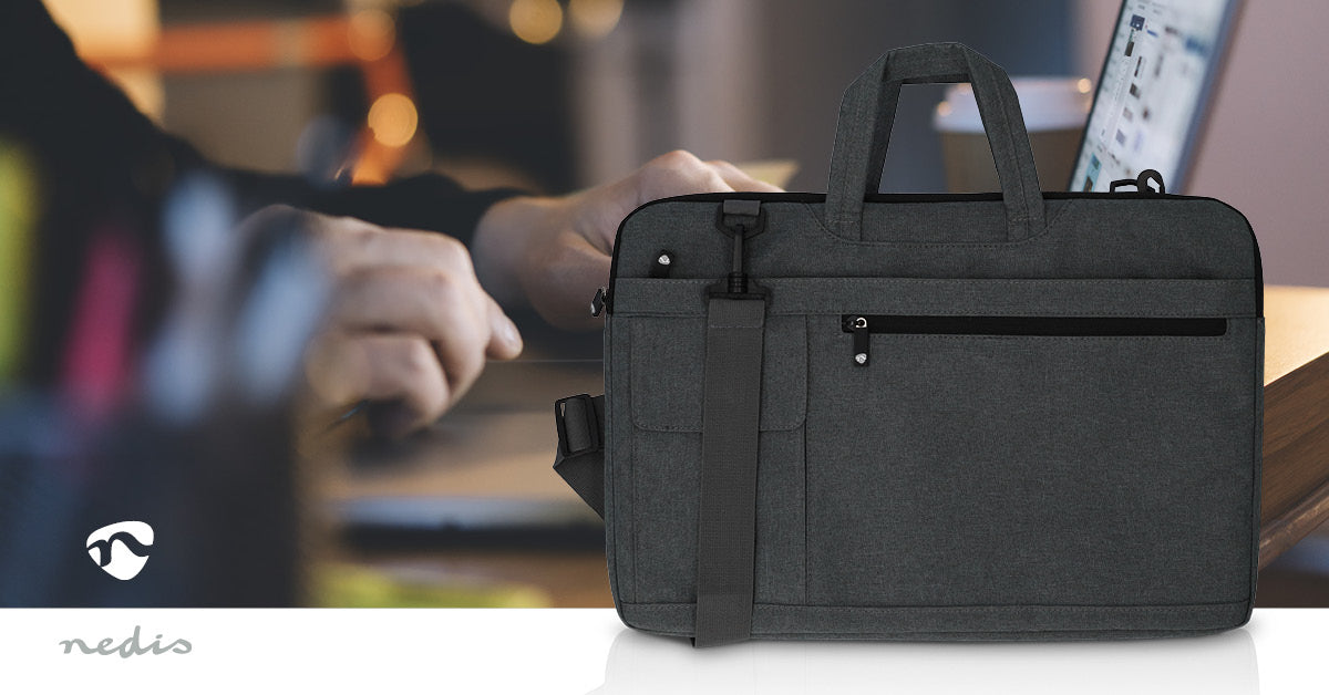 Notebook-Tasche | 17 - 18 " | Trageriemen | 8 Fächer | 30 mm | 320 mm | 460 mm | Polyester