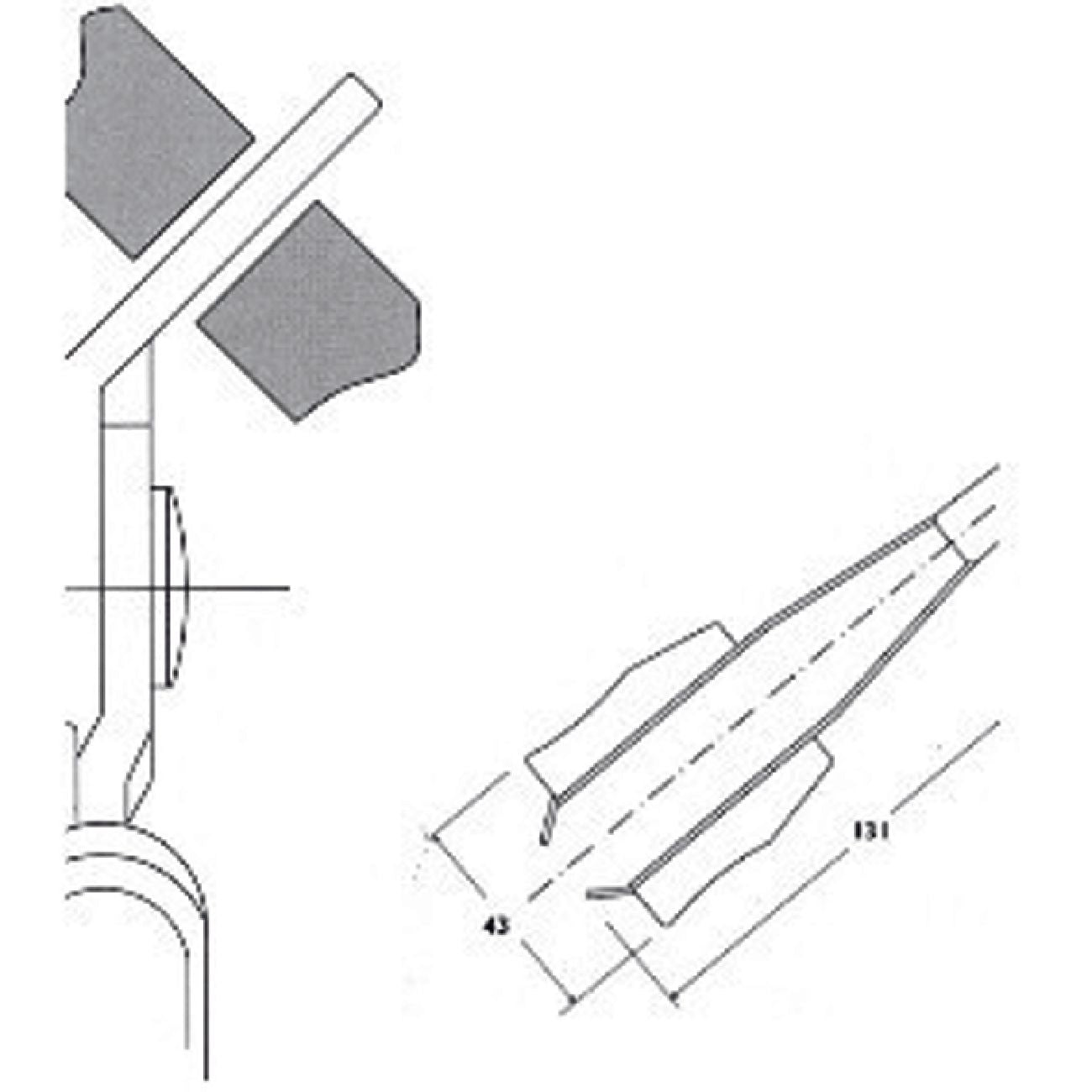 Abziehzange 0.5 mm