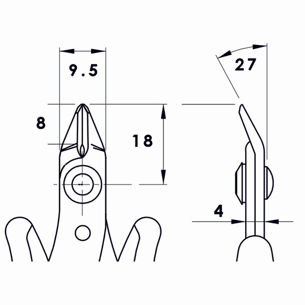 Schneidezange 136 mm Präzision