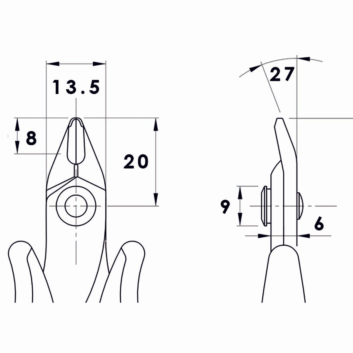 Schneidezange 138 mm Präzision