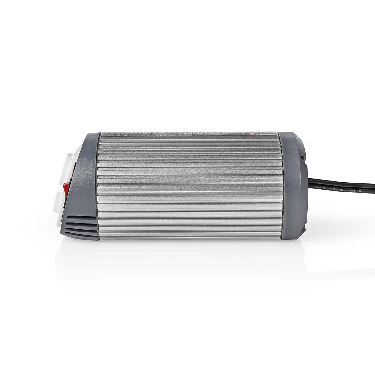 Power Inverter änderte Sinus-Wellen | Eingangsspannung: 24 V DC | Geräteausgangsanschluss: 1 | 230 V AC 50 Hz | 150 W | Spitzenleistung: 300 W | Buchsentyp: F (CEE 7/3) / USB | Zigarettenanzünder | Silber