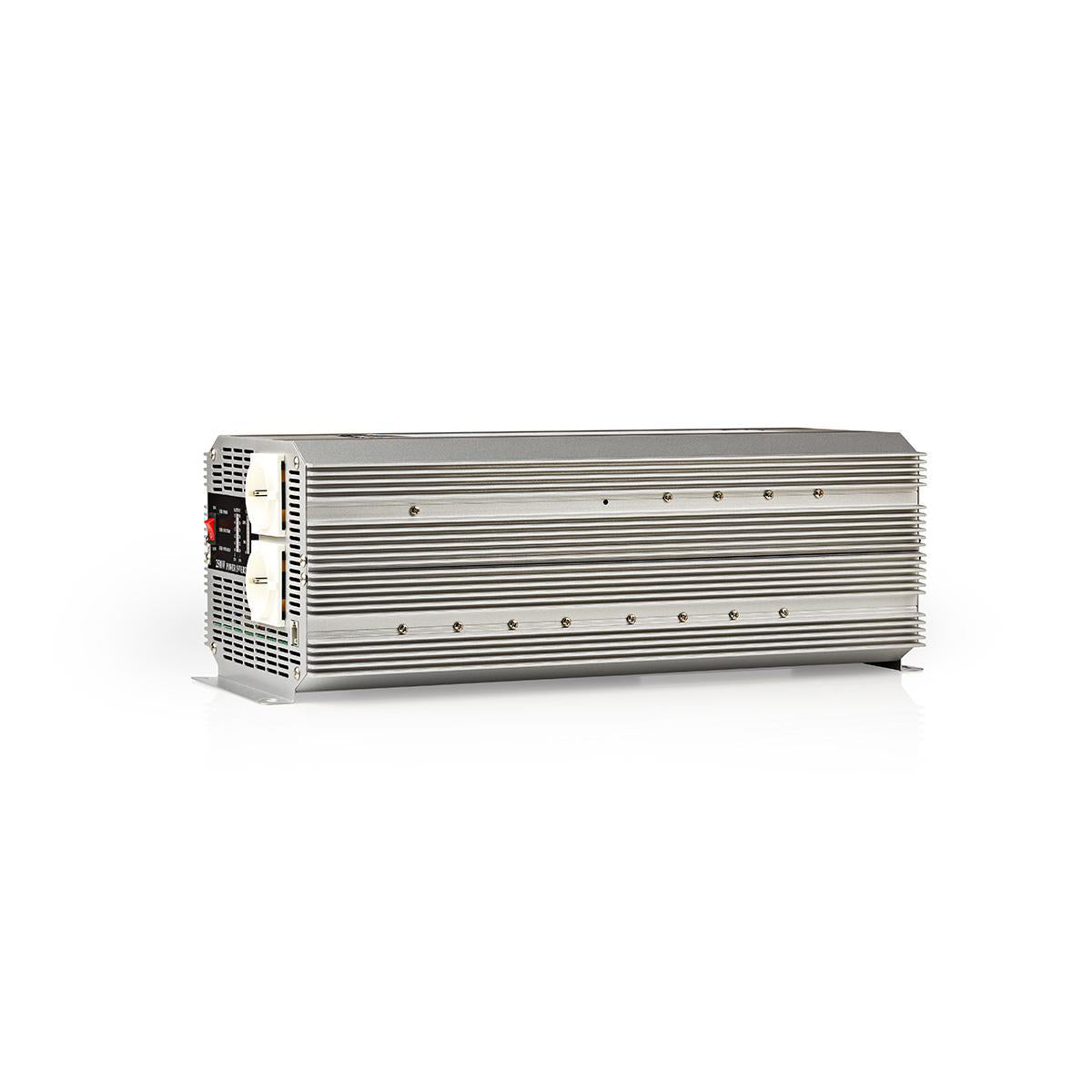 Power Inverter änderte Sinus-Wellen | Eingangsspannung: 24 V DC | Geräteausgangsanschluss: 2 | 230 V AC 50 Hz | 2500 W | Spitzenleistung: 5000 W | Buchsentyp: F (CEE 7/3) | Schraubklemme | Silber