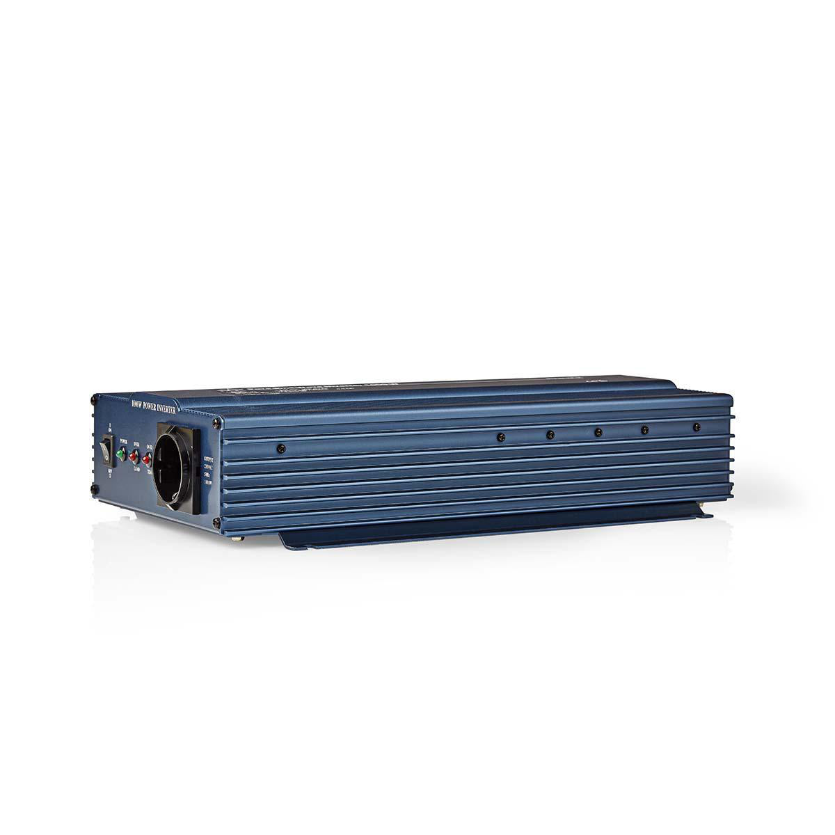 Power Inverter reine Sinus-Wellen | Eingangsspannung: 12 V DC | Geräteausgangsanschluss: 1 | 230 V AC 50 Hz | 1000 W | Spitzenleistung: 2000 W | Buchsentyp: F (CEE 7/3) | Schraubklemme | Reine Sinuswelle | Düse | Blau