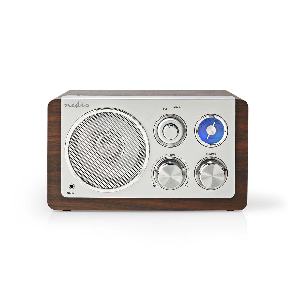 FM-Radio | Tisch Ausführumg | FM | Netzstromversorgung | Analog | 15 W | Bluetooth® | Braun