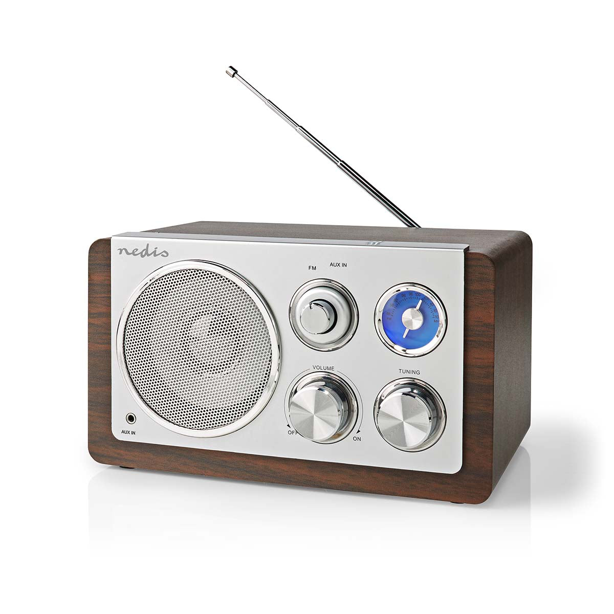 FM-Radio | Tisch Ausführumg | FM | Netzstromversorgung | Analog | 15 W | Bluetooth® | Braun