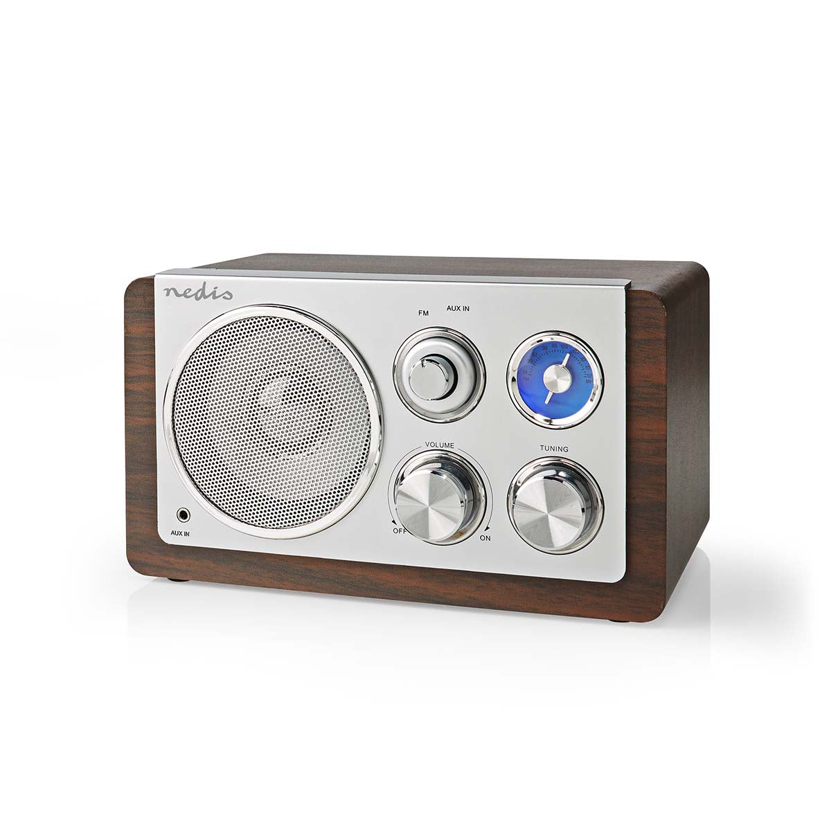 FM-Radio | Tisch Ausführumg | FM | Netzstromversorgung | Analog | 15 W | Bluetooth® | Braun