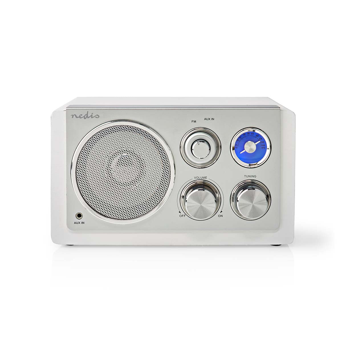 FM-Radio | Tisch Ausführumg | FM | Netzstromversorgung | Analog | 15 W | Bluetooth® | Weiss