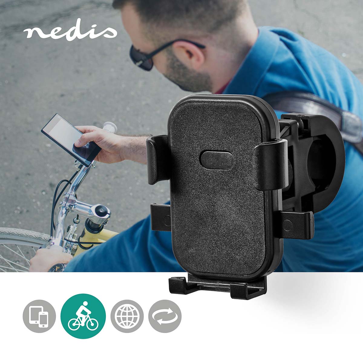 Smartphone-Fahrrad-Halterung | Universal | Einstellbare Breite | Einstellbar