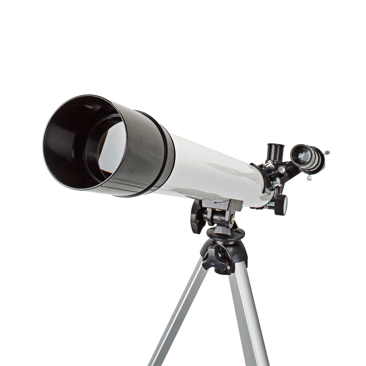 Teleskop | Blende: 50 mm | Brennweite: 600 mm | Finderscope: 5 x 24 | max. Arbeitshöhe: 125 cm | Tripod | Schwarz / Weiss