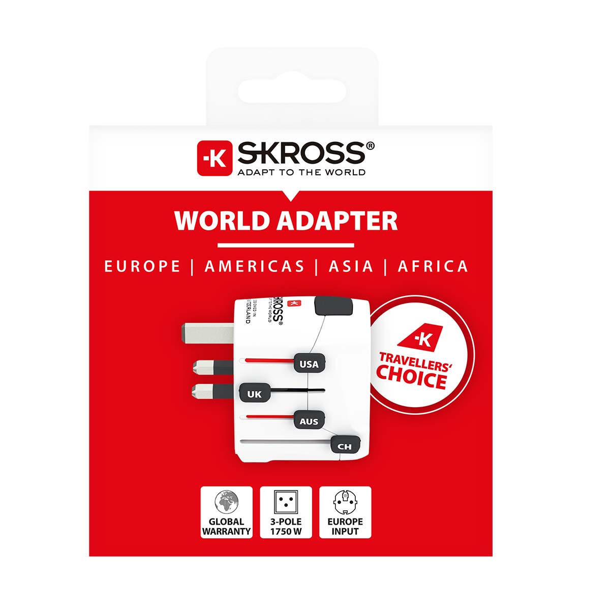 Reiseadapter World PRO Geerdet