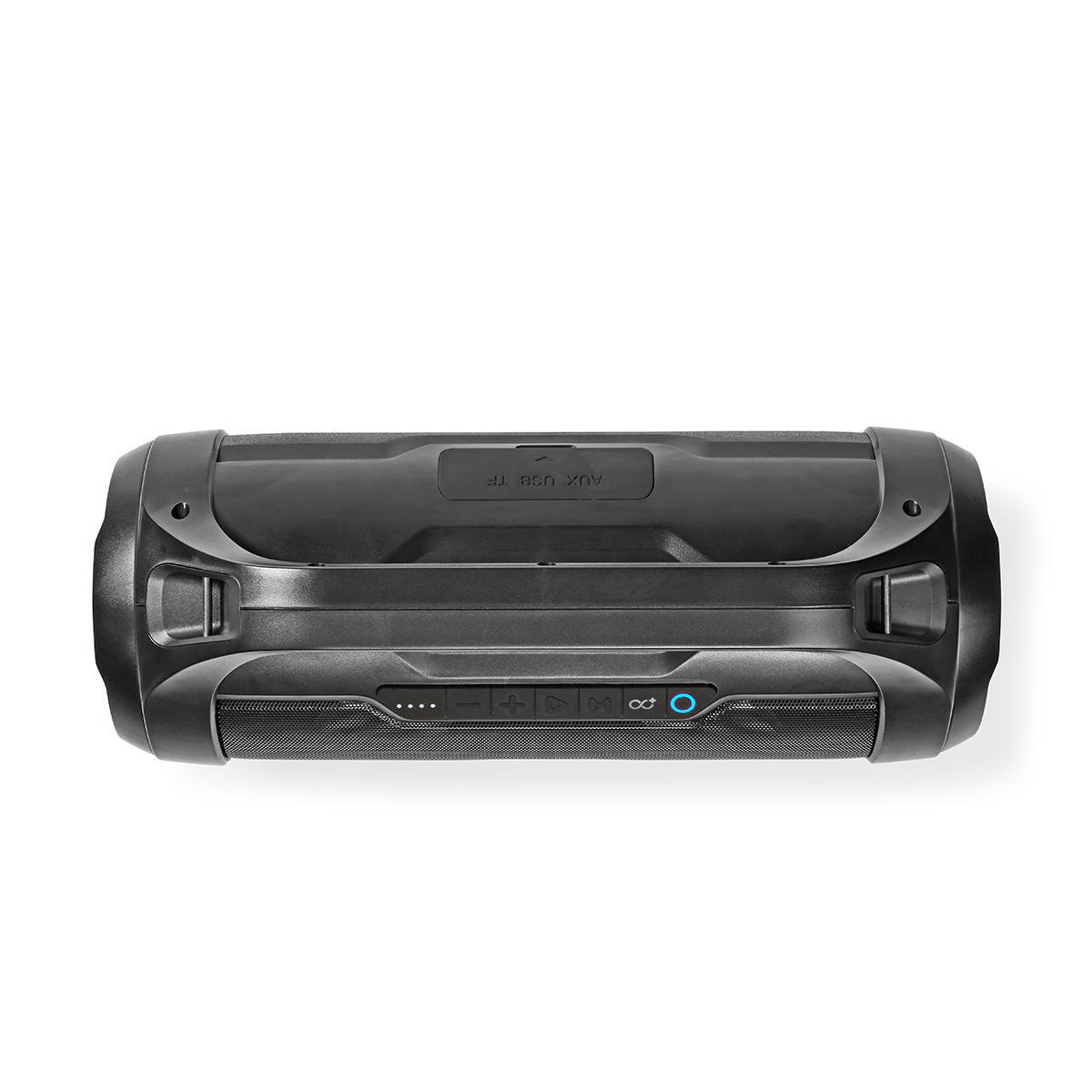 Bluetooth® Party Boombox | 6 Std | 2.0 | 120 W | Medienwiedergabe: AUX / Micro SD / USB | IPX5 | Verknüpfbar | Tragegriff | Partylicht | Schwarz