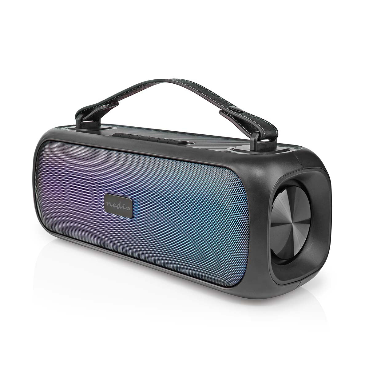 Bluetooth® Party Boombox | 4.5 Std | 2.0 | 45 W | Medienwiedergabe: AUX / USB | IPX5 | Verknüpfbar | Tragegriff | Partylicht | Schwarz