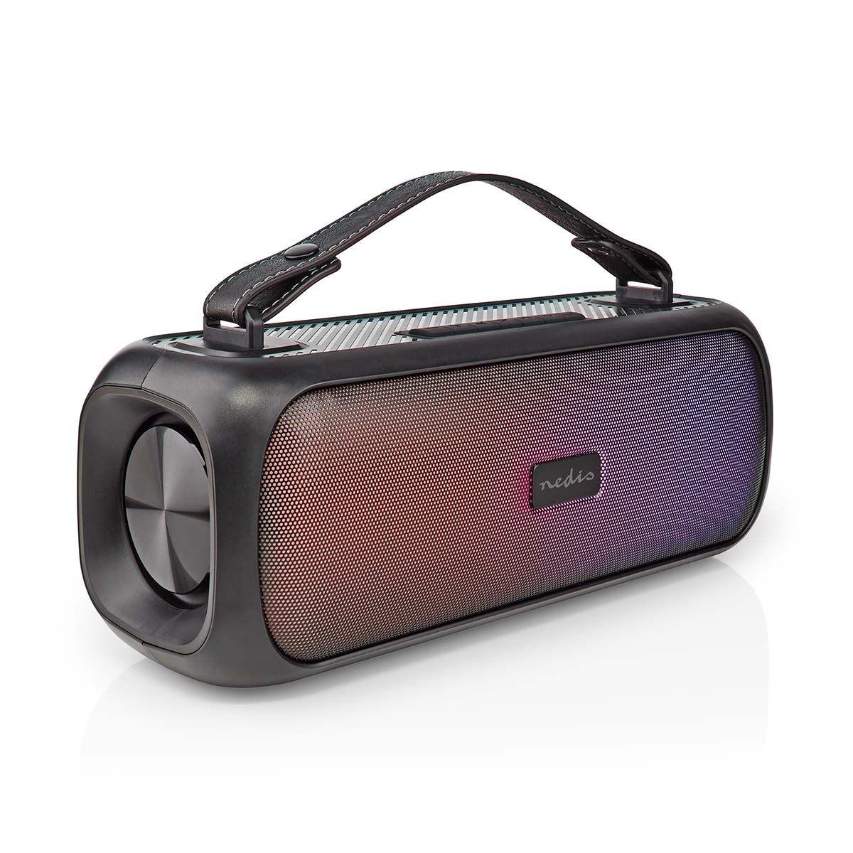 Bluetooth® Party Boombox | 4.5 Std | 2.0 | 45 W | Medienwiedergabe: AUX / USB | IPX5 | Verknüpfbar | Tragegriff | Partylicht | Schwarz