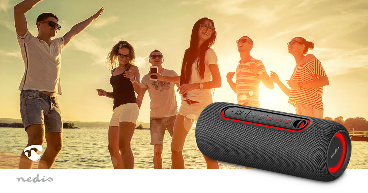 Bluetooth®-Lautsprecher | max. Batteriespielzeit: 4 Std | Handgerät | 30 W | Stereo | Eingebautes Mikro | X5 | Verknüpfbar | Schwarz