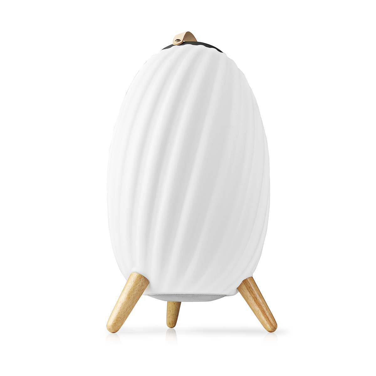 Bluetooth-Lautsprecher mit Mood Light | 6 Std | Ambiente Design | 90 W | Mono | RGB / Warmweiss | IPX5 | Verknüpfbar | Grau / Weiss
